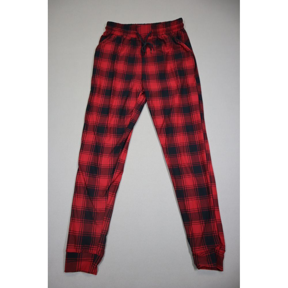 Women's Red Plaid Soft Pajama Pants Size Medium